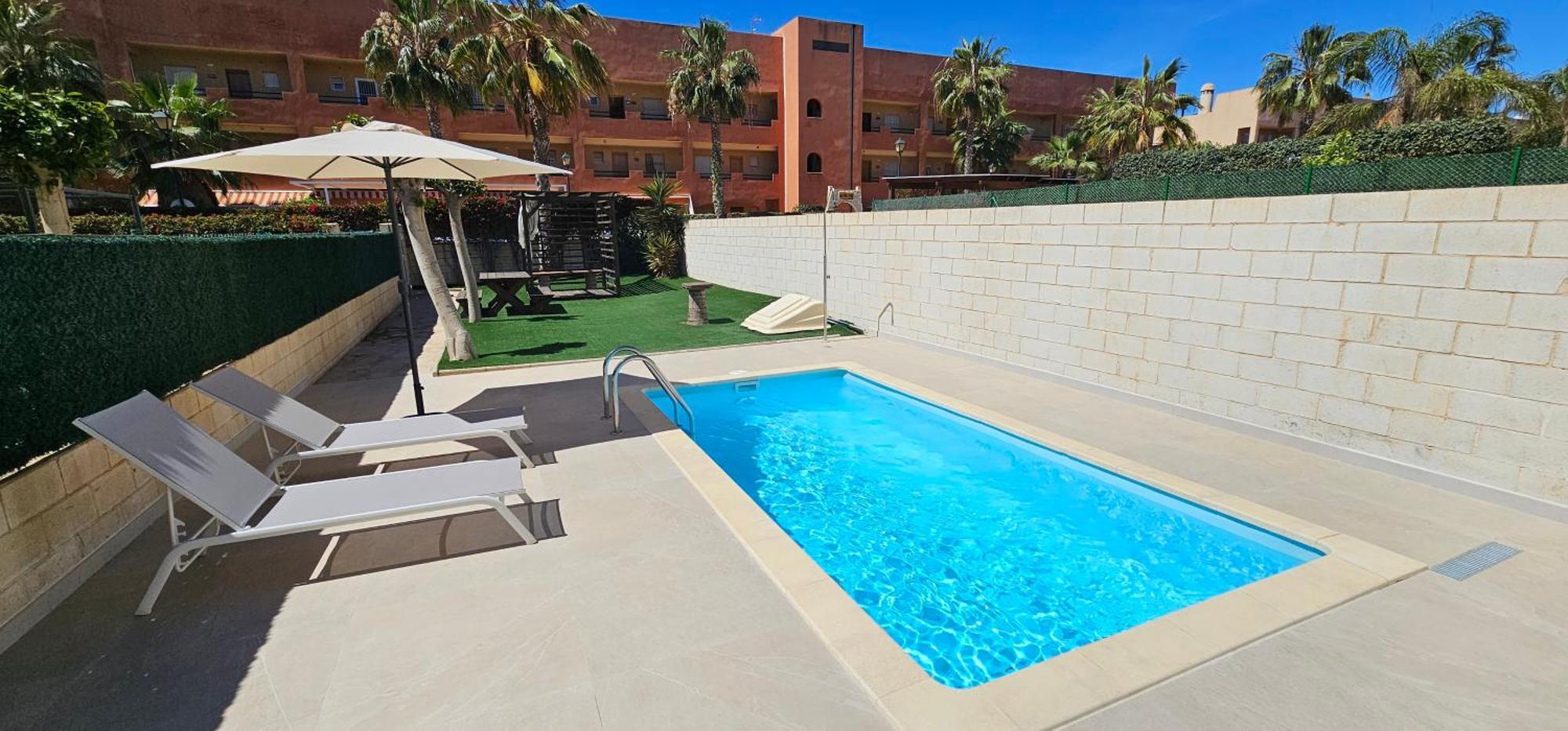 Homes Of Spain, Apartamentos Paraiso Vera Playa, Fatu Hiva, Bajo A Con Piscina Privada En Jardin Privado, Primera Linea De Playa, Wifi Εξωτερικό φωτογραφία
